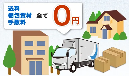 買取成立まで全ての費用を負担します!