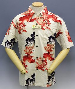 サンサーフ　アロハシャツ　唐獅子