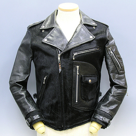 ドライボーンズ ハラコ×レザーライダース