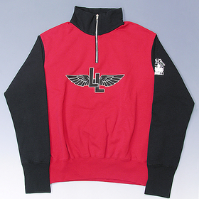 ラングリッツレザー ジップスウェット