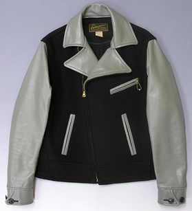 クッシュマン メルトンレザーライダース