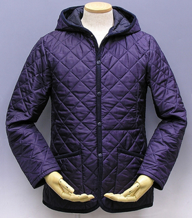 ラベンハム フードキルティングジャケット