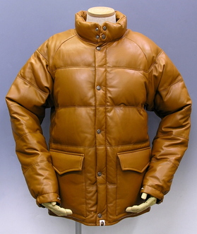 エイプ APE NFS限定 シープスキンレザーダウンジャケット