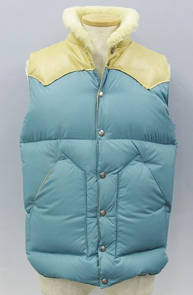 ワコマリア×ロッキーマウンテン レザーヨークダウンベスト