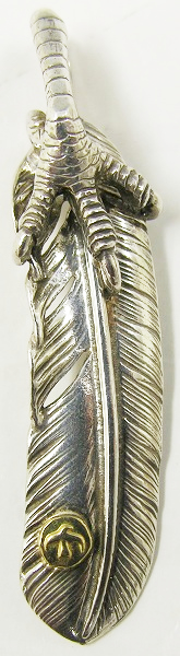 ゴローズ（goro’s） K18メタル爪付き特大フェザー