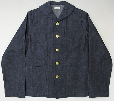 AT LAST&CO ショールカラーデニムカバーオール