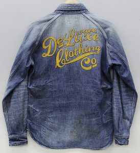 デラックスウエア（DELUXEWARE） CV-30 ハンドル刺繍 デニムシャツ
