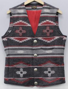 フラットヘッド（FLATHEAD） BKV-01 ネイティブ柄ウールベスト
