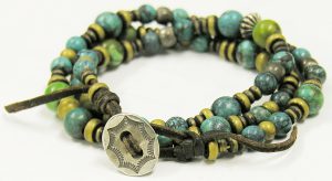 フラットヘッド（Flat Head） ターコイズビーズブレスレット