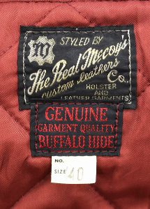 REAL McCOYS buffalo leather coat 2