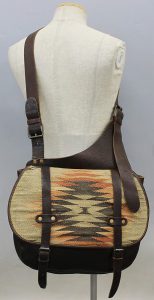 RRL（ダブルアールエル） ネイティブ柄レザーショルダーバッグ