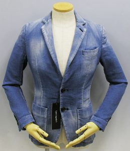 ウノピゥウノウグァーレトレ×レオン(1piu1uguale3×LEON) sweat denim NEW WABE JACKET