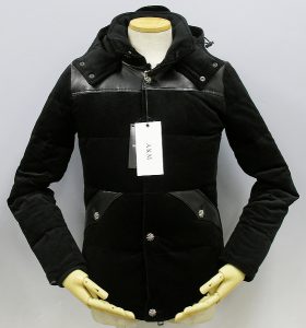 エイケイエム(AKM) マウンテン ダウンジャケット ストレッチコーデュロイ(mountain down jacket stretch corduroy)