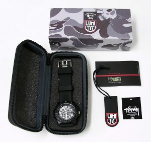 エイプ×ステューシー×ルミノックス(APE×STUSSY×LUMINOX) カモルミノックスウォッチ