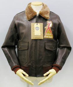 BUZZ RICKSONS Type AN6552 B.RICKSON'S SPORTSWEAR CO. HAND ANILINE DYE WAXED LEATHER 3rd Pursuit Squadron -1-2