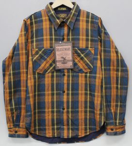 デラックスウエア(DELUXEWEAR) WAR PLAN ORANGE with S&C 喧嘩ネルシャツ HV-20