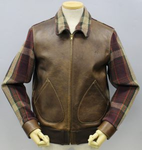 ダッグディガー(DUCKDIGGER) ウール×ホース レザーコンビスポーツジャケット(Wool×Horse Leather Combi Sports Jacket)