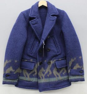 ヘラーズカフェ(HELLER’S CAFE) 1930’s フットボールプレイヤーパターンウールコート