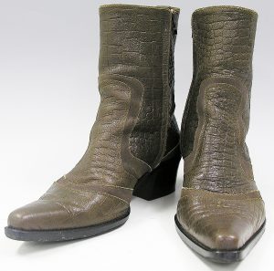 5351プールオム(5351 POUR LES HOMME) 型押しレザーサイドジップブーツ