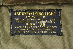 米軍実物 40s AMERICAN PAD&TEXTILE社 L-2 ビンテージ3