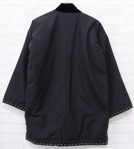 visvim 16AW DOTERA COAT WOOL STRIPE（SILK）ドテラコート3