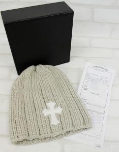 クロムハーツ カシミヤビーニーニットキャップ 原本付