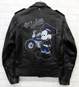 Schott （ショット） 613US ミッキーマウスモデル ライダース レザージャケット