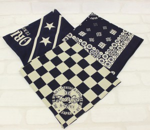 テンダーロイン(TENDERLOIN ) T-BANDANA CHECKER（バンダナ チェッカー） 3枚セット