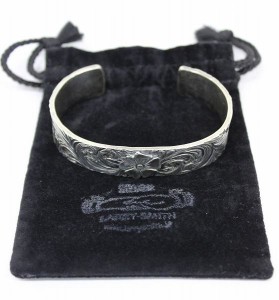 ラリースミス 唐草シルバーバングル3