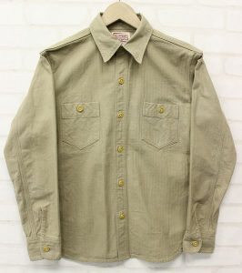 デラックスウエア WWS-03 ハンドペイント ヘリンボーンシャツ50枚限定 DELUXEWARE