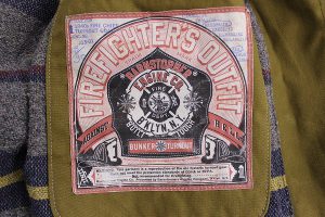 バーンストーマーズ ファイヤーチーフターンアウトコート BARNSTORMERS 1940s Fire Chief Turn Out Coat J13-01OD5