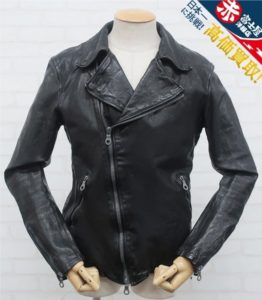 バックラッシュ イタリアンダブルショルダー 製品染めダブルライダース 1254-02 BACKLASH