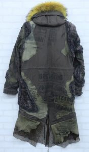 TT by SHOHEI TAKAMIYA ライナー付レザー切替リメイクファーモッズコート