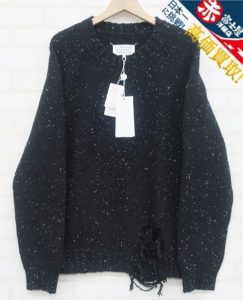 メゾンマルジェラ10 S50GP0176 Gauge 3 Damaged Crew Neck Sweater Maison Margiela