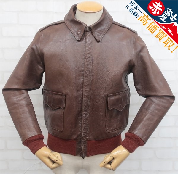 THE FEW	A-2 赤リブ カウハイド