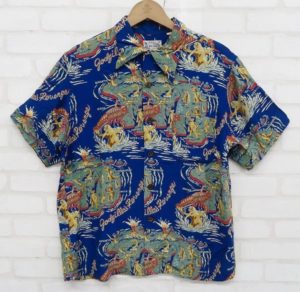 THE REAL McCOY’S（リアルマッコイズ）冒険王 ゴジラ アロハシャツ