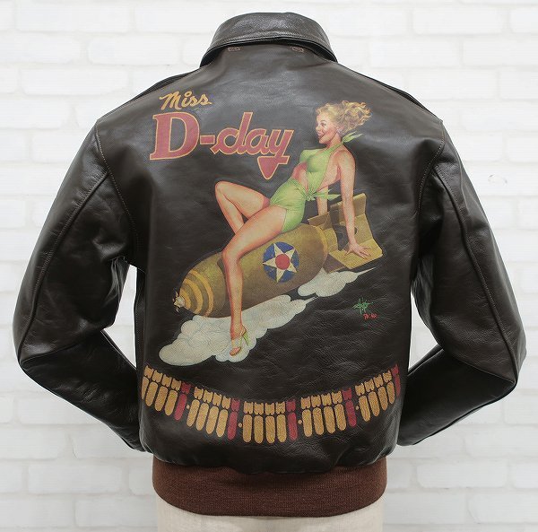 TOYS McCOY　A-2 バッグスバニー Miss D-day TMJ1617　カスタムフライトジャケット