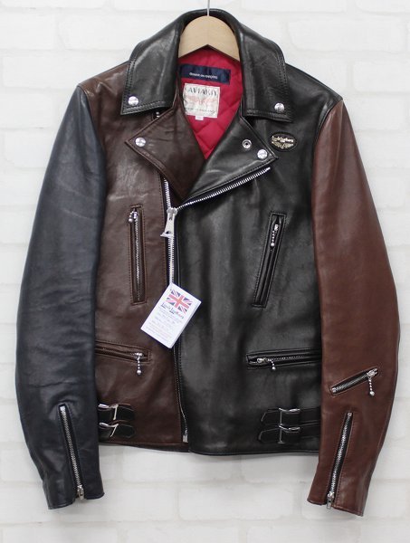 コムデギャルソン×ルイスレザー 青山店限定 391T ライトニング タイトフィット ラムレザーライダース KZ-J005