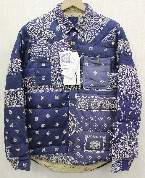 KERCHIEF DOWN JKT NAVY バンダナダウン