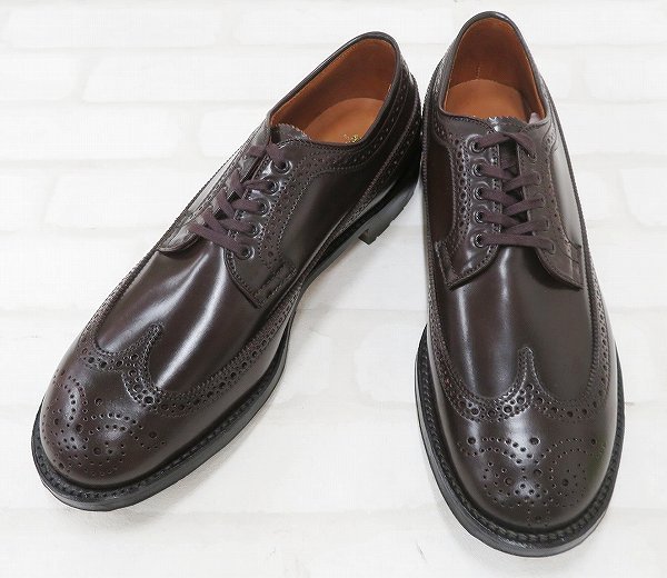 ラコタハウス別注 N9502C シガー コードバン ロングウイングチップシューズ