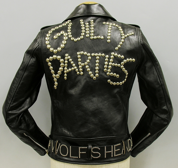 WOLF'S HEAD×WACKO MARIA GUILTY PARTY スタッズレザーライダース