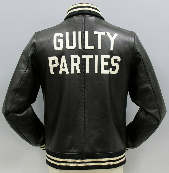 >オールレザースタジャン