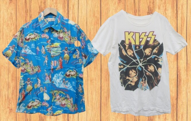 アロハシャツやTシャツも高価買取!